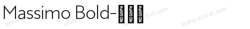 Massimo Bold字体转换